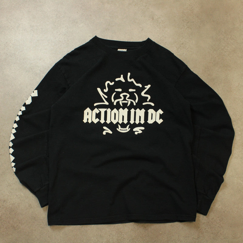 Action In DC Langarm-T-Shirt (Größe M)