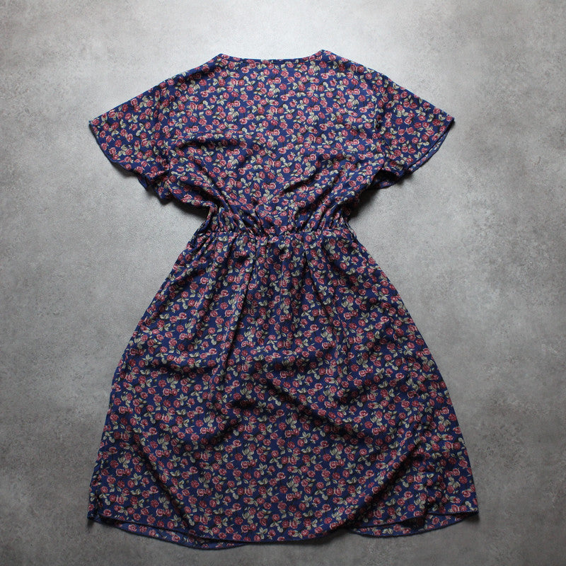 Vintage-Rosenkleid (Damen-M)