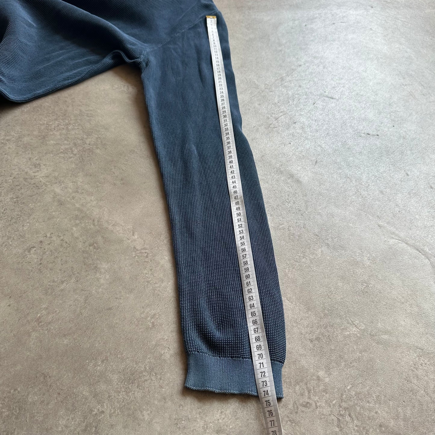 Mustang Blue Henley Sweatshirt XL