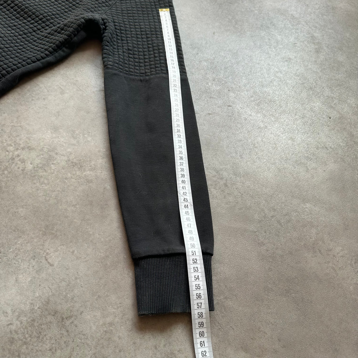Reebok Black Quilted Zip Hoodie M