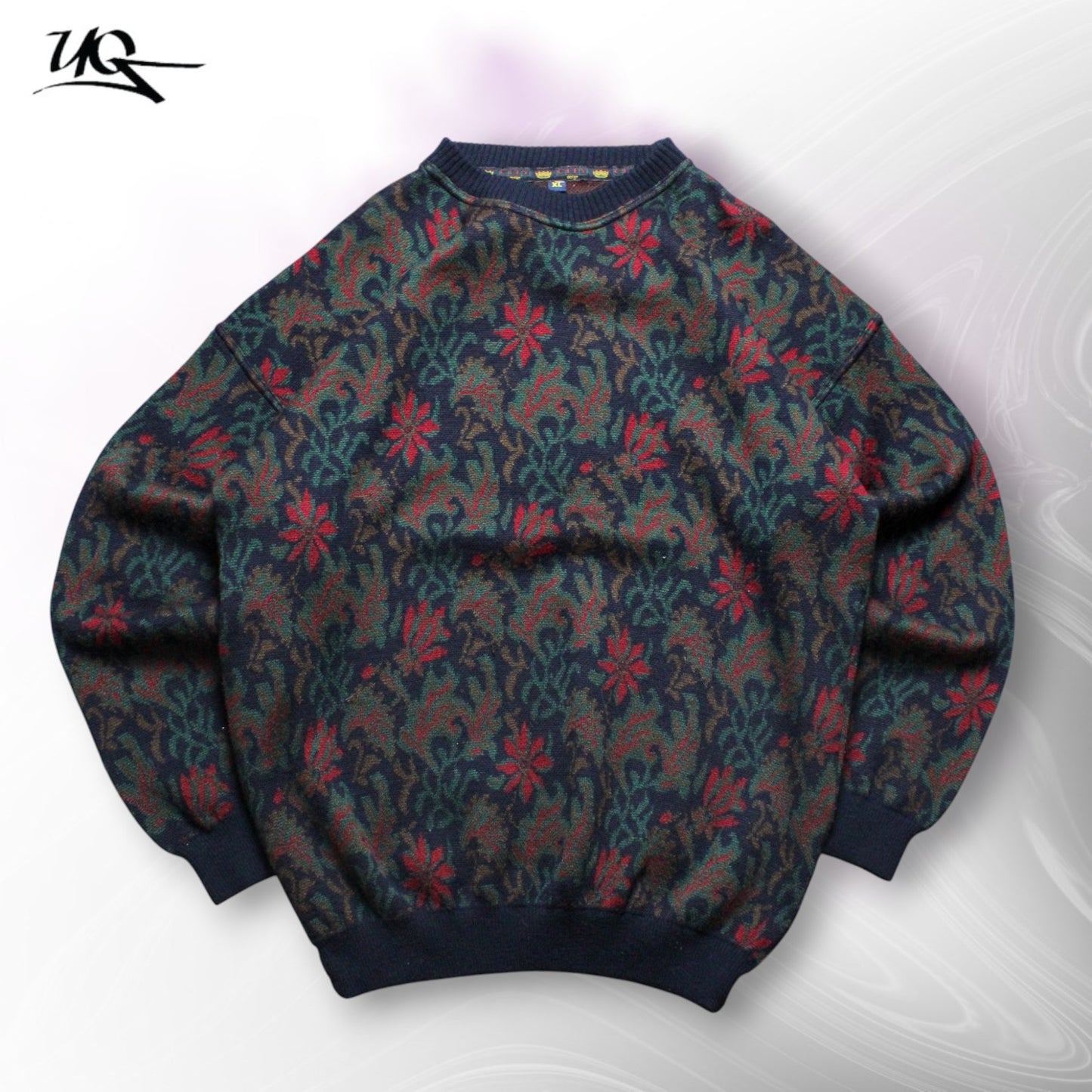 Strickpullover mit City-Design (Herren-XL)