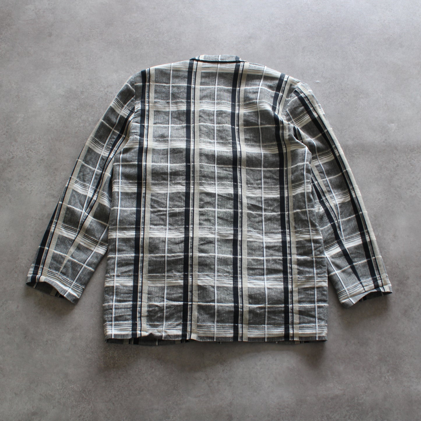 Cascade Vintage Gray Checked Blazer (Man-L)