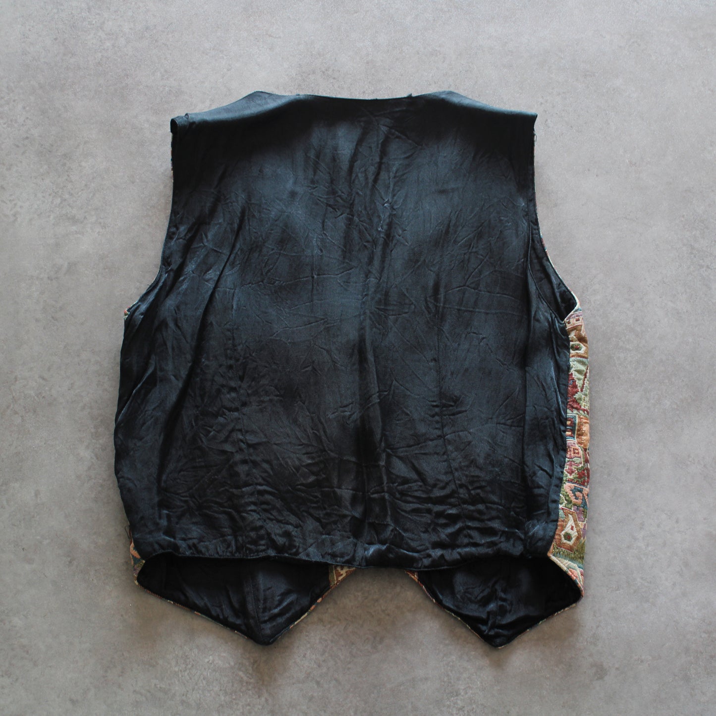 Spider Gobelin Patterned Vintage Vest (Woman-M)