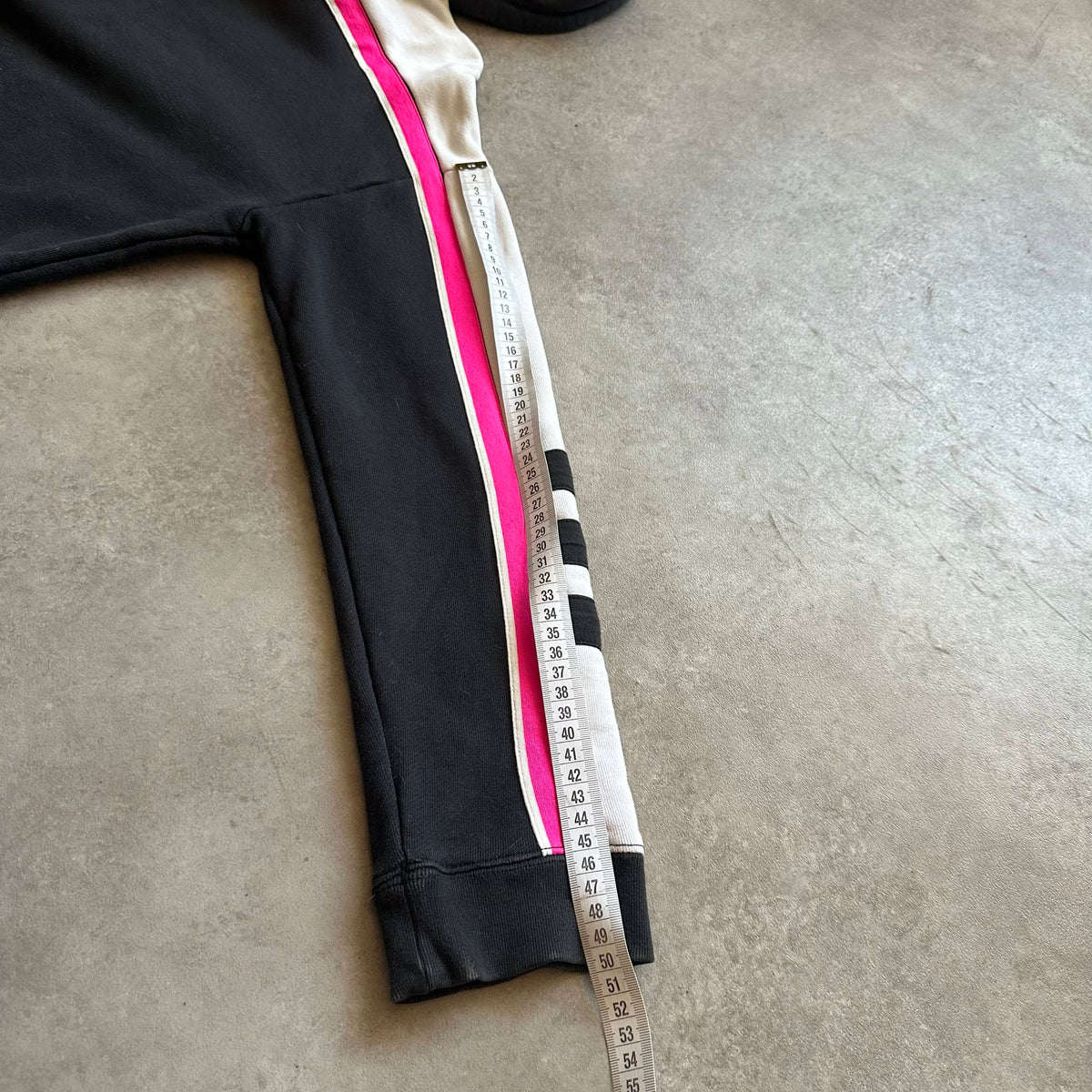 Adidas Black Pink Cropped Hoodie M