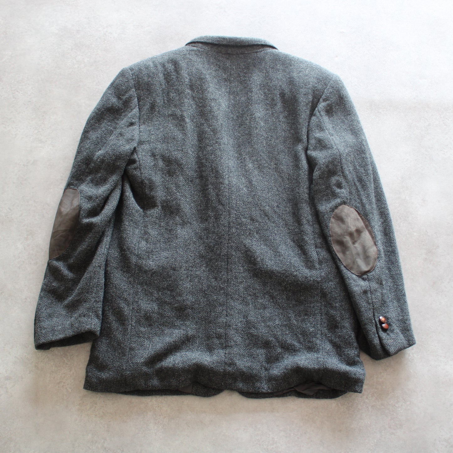 York Shire Tweed Vintage Grey Wool Blazer (Man-L)