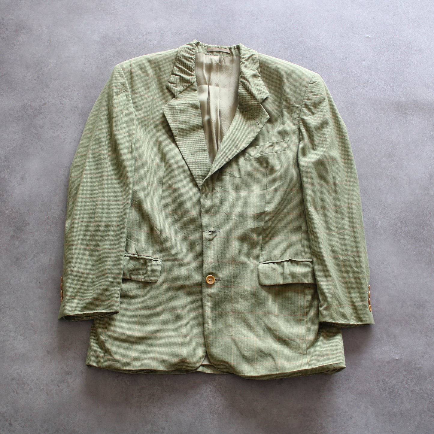 Hugo Boss Vintage Light Green Checked Blazer (Man-L)