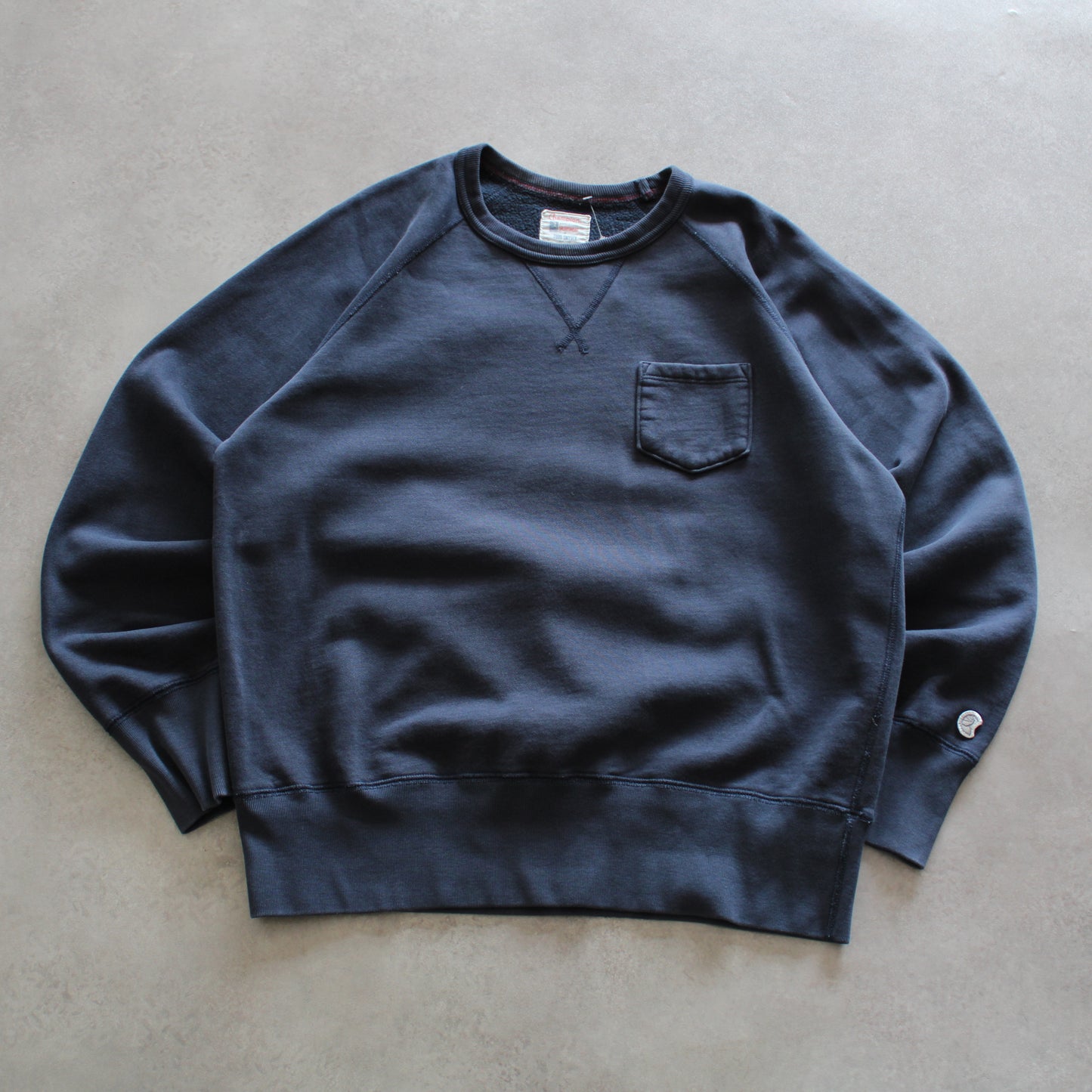 Champion sweatshirt, vintage navy pullover, retro 90s streetwear, Champion pocket sweatshirt, vintage Champion Hungary, classic sportswear