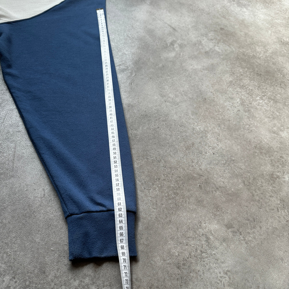 Starter Off-White & Blue Raglan Hoodie XXL