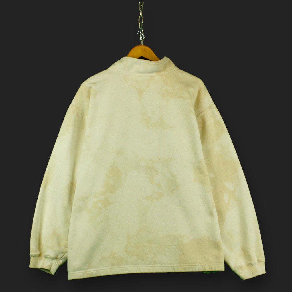 Nike 1/4 Zip Hand Bleached Sweater