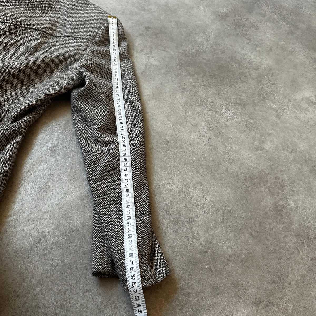 Hammer Grey Herringbone Knit Jacket S