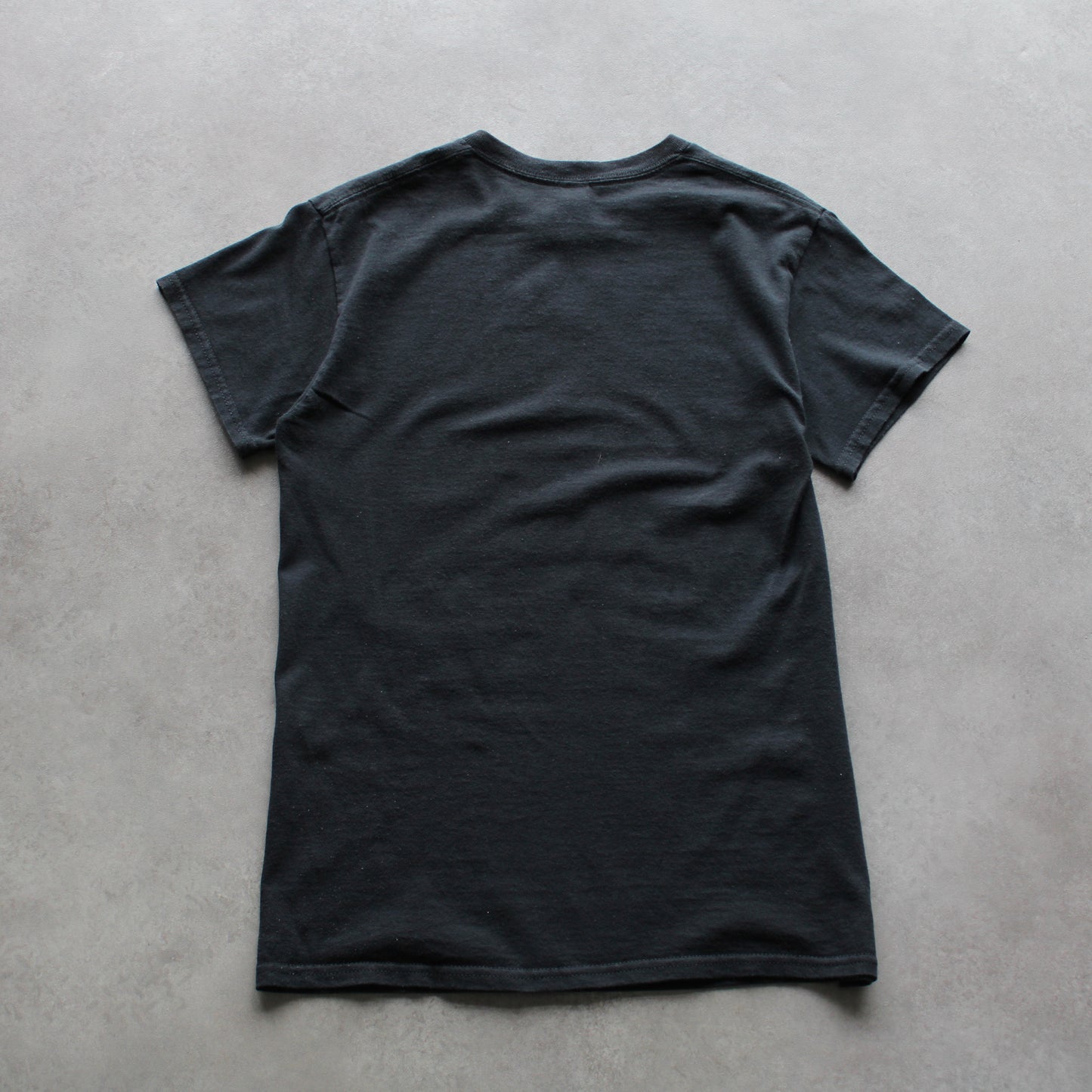 Heavy Sentence Graphic Band T-Shirt – Black "Bang to Rights" Print (Man-S)