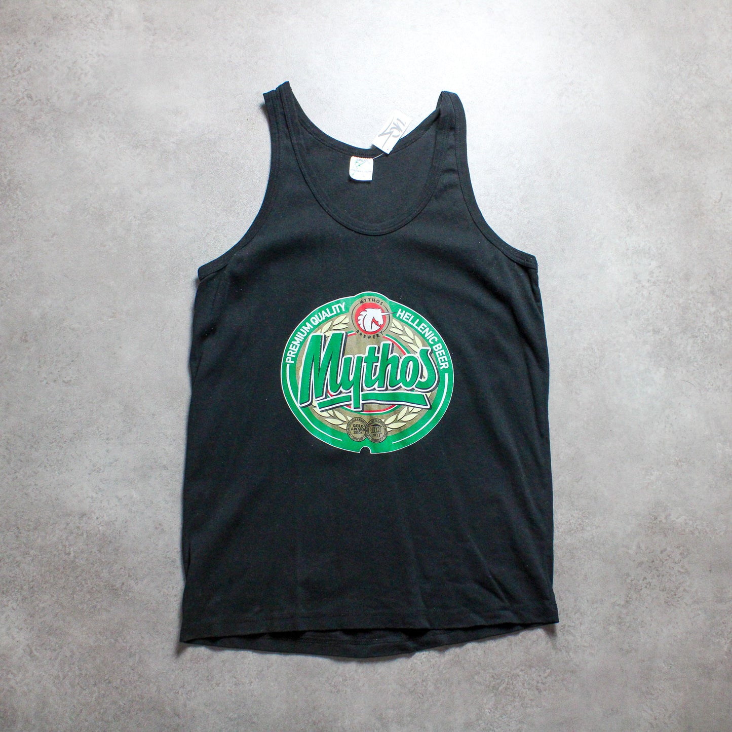 Dimitri Kaloudis Mythos Griechisches Bier Tanktop (Herren-L)