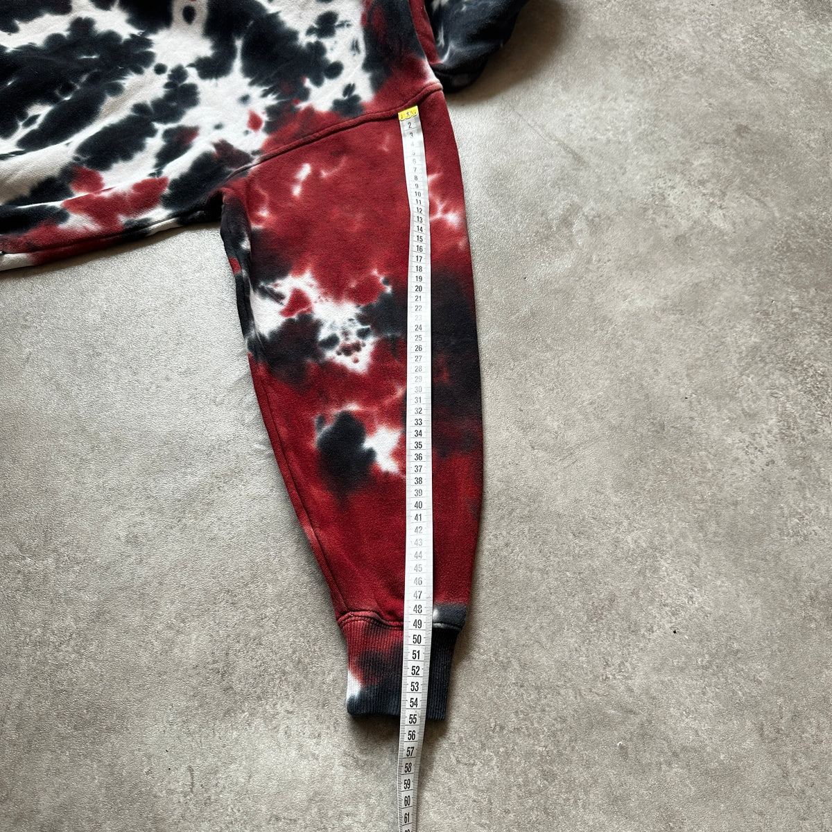 Titus Red & Black Tie-Dye Hoodie S