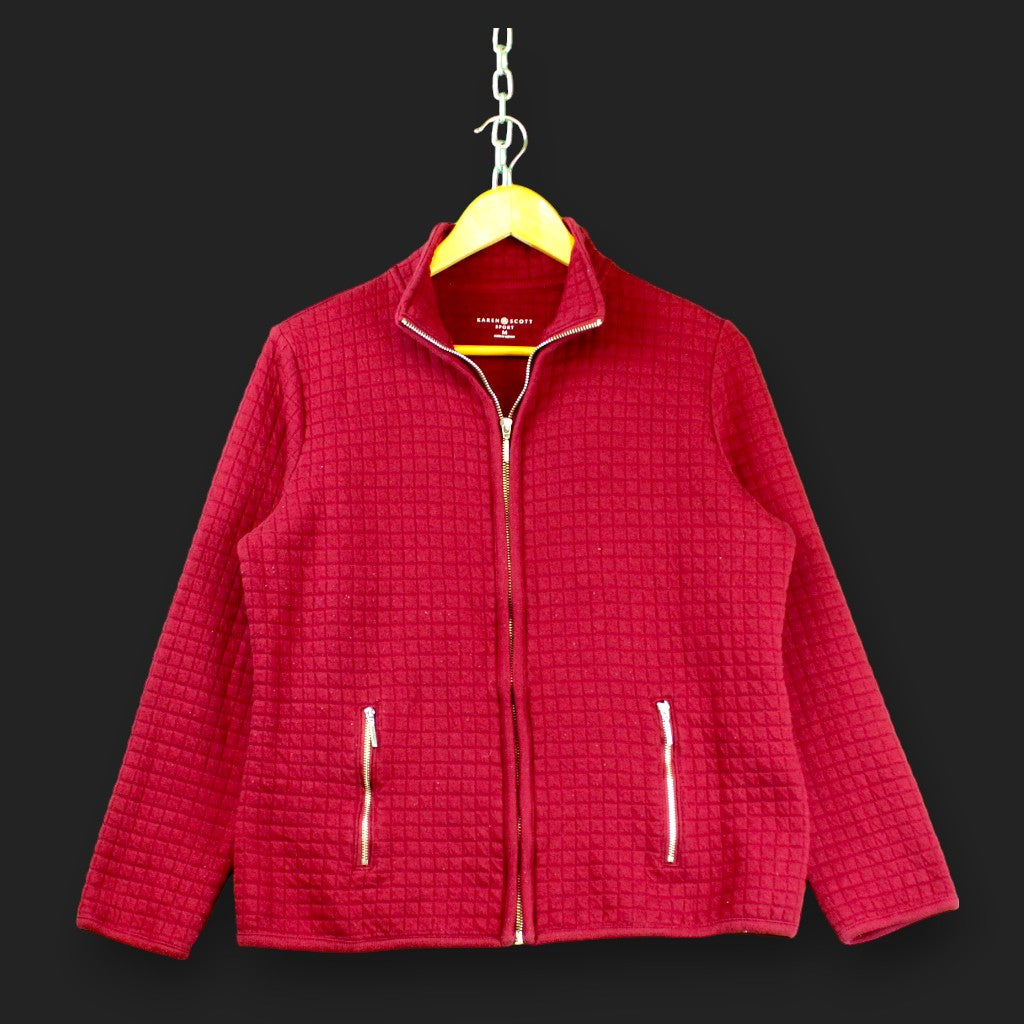 Karen Scott FullZip-Pullover
