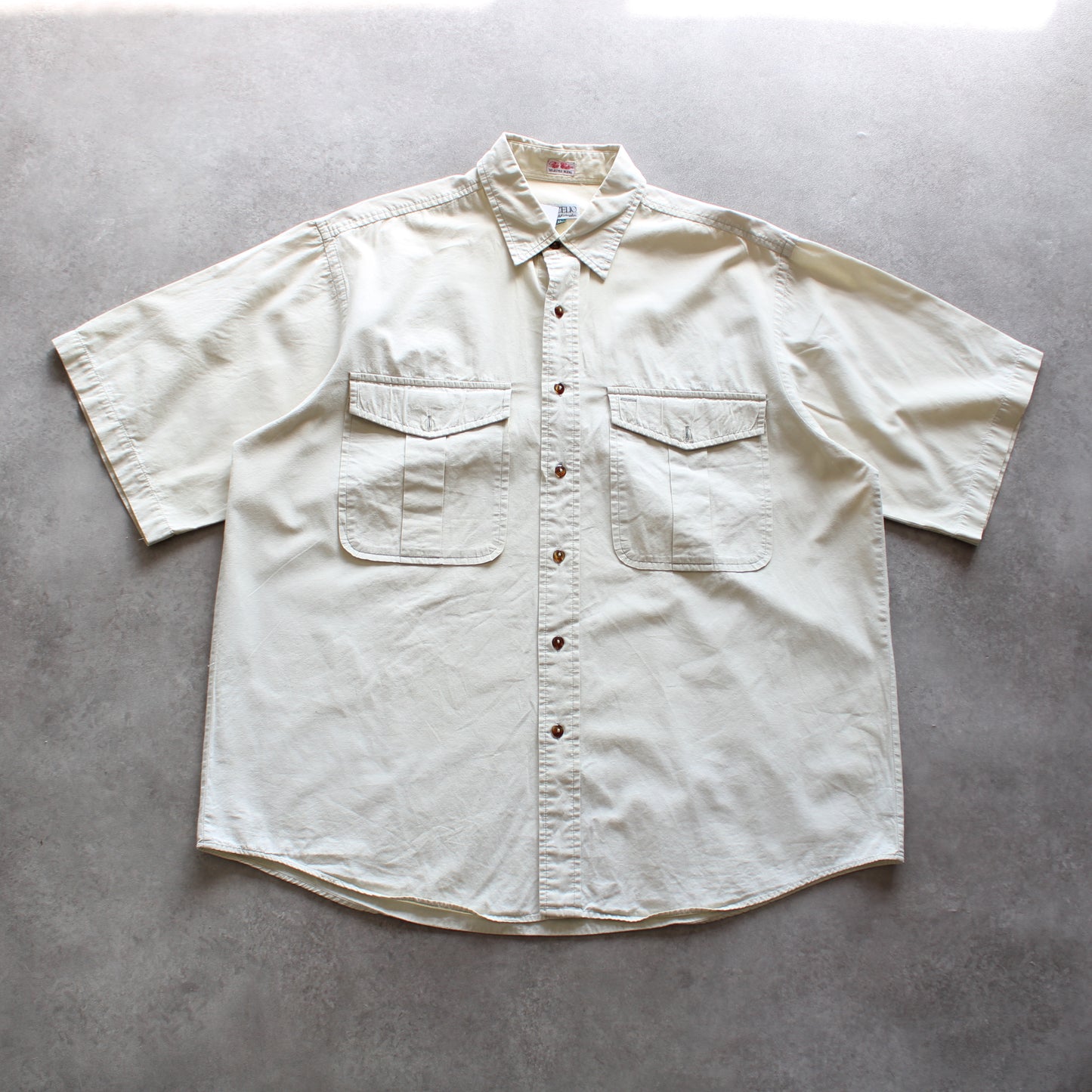 Celio Short Sleeve Utility Shirt – Beige (Man-XL)
