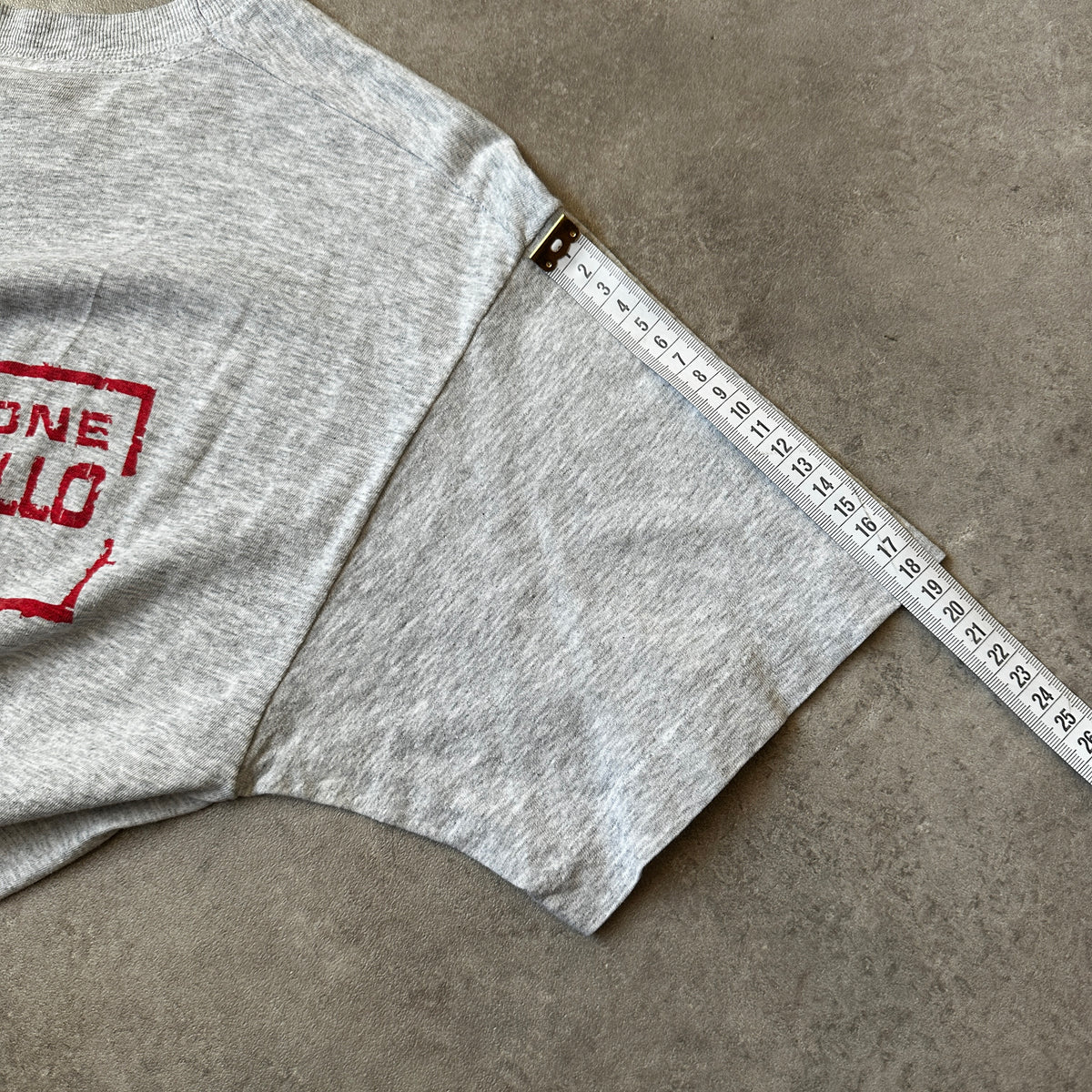 Screen Stars Grey "Don't Panic" Graphic T-Shirt M
