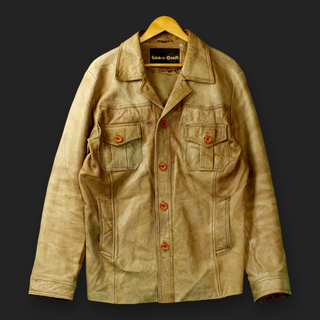 Groose Oraft Vintage Lederjacke