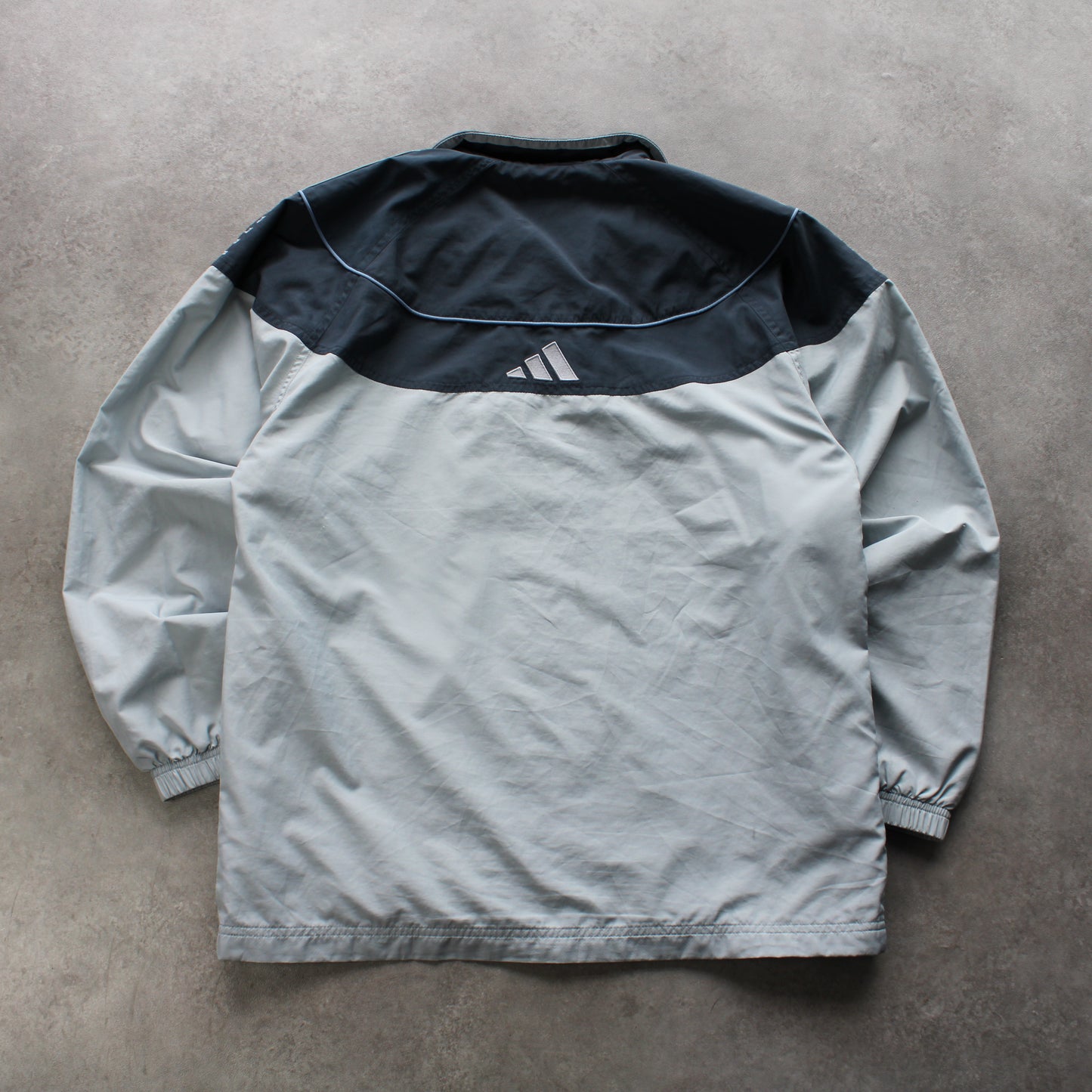 Adidas Vintage Track Jacket – Grey & Navy (Man-L)