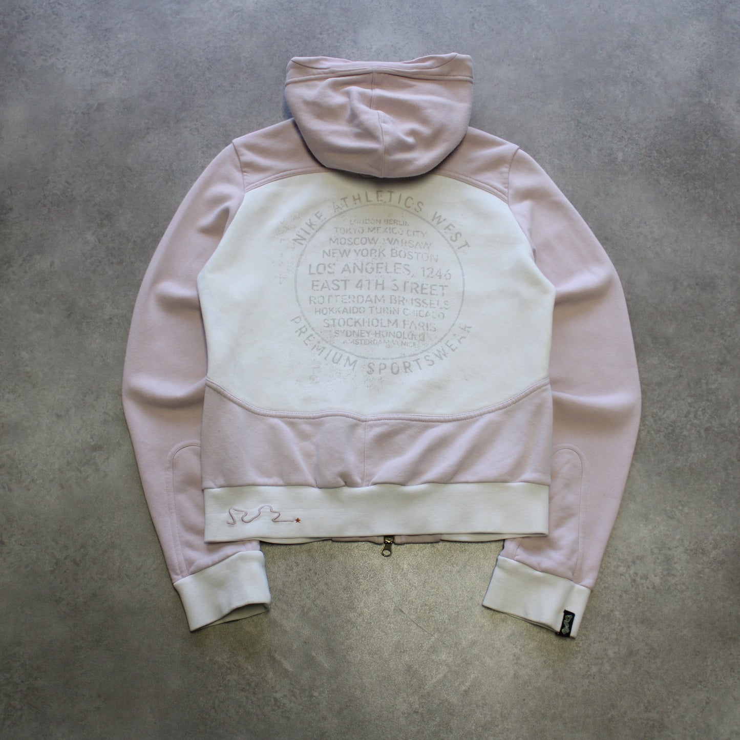 Nike Full Zip Hoodie – Light Pink/White (Woman-S)