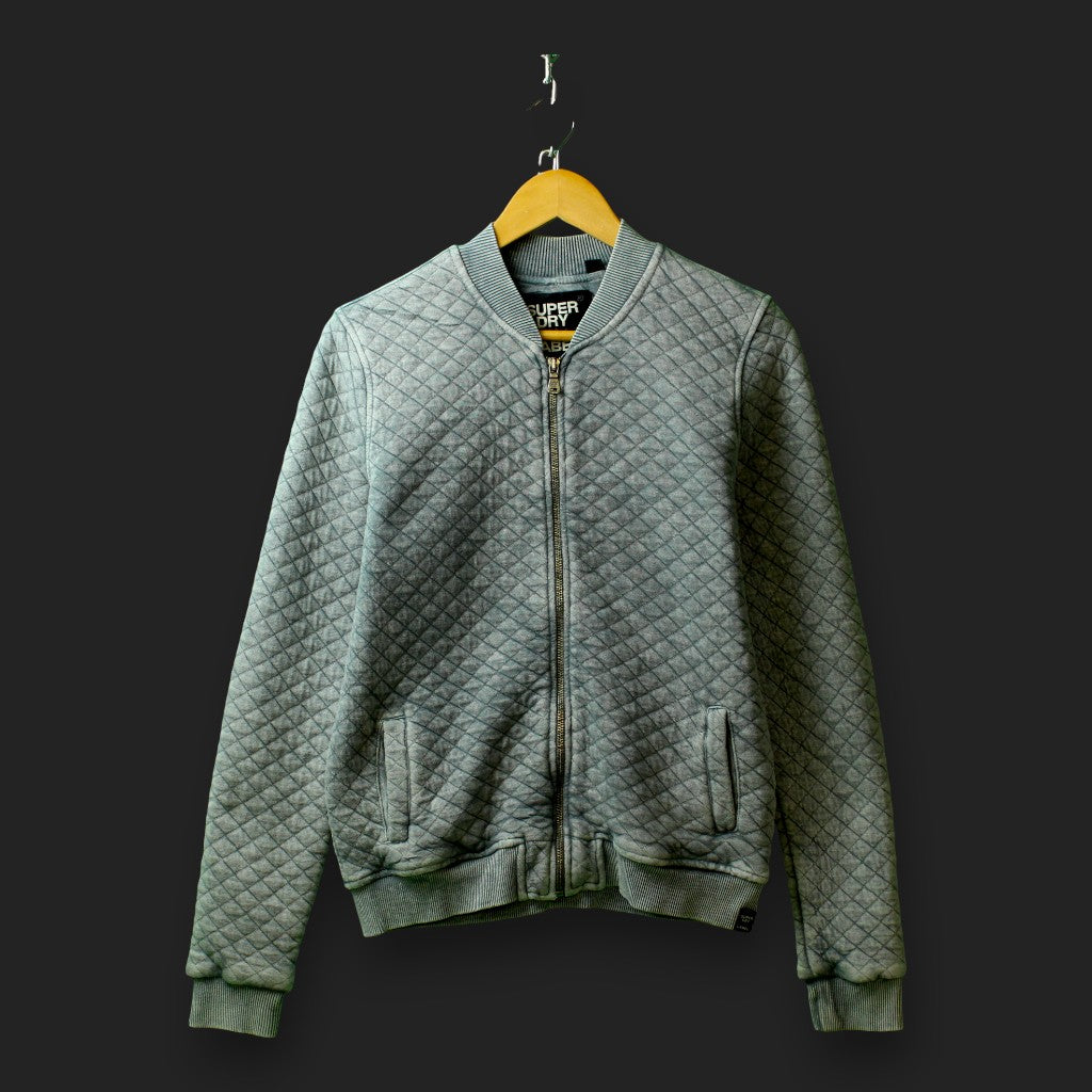 SuperDry Pullover mit durchgehendem Reißverschluss (Größe M)