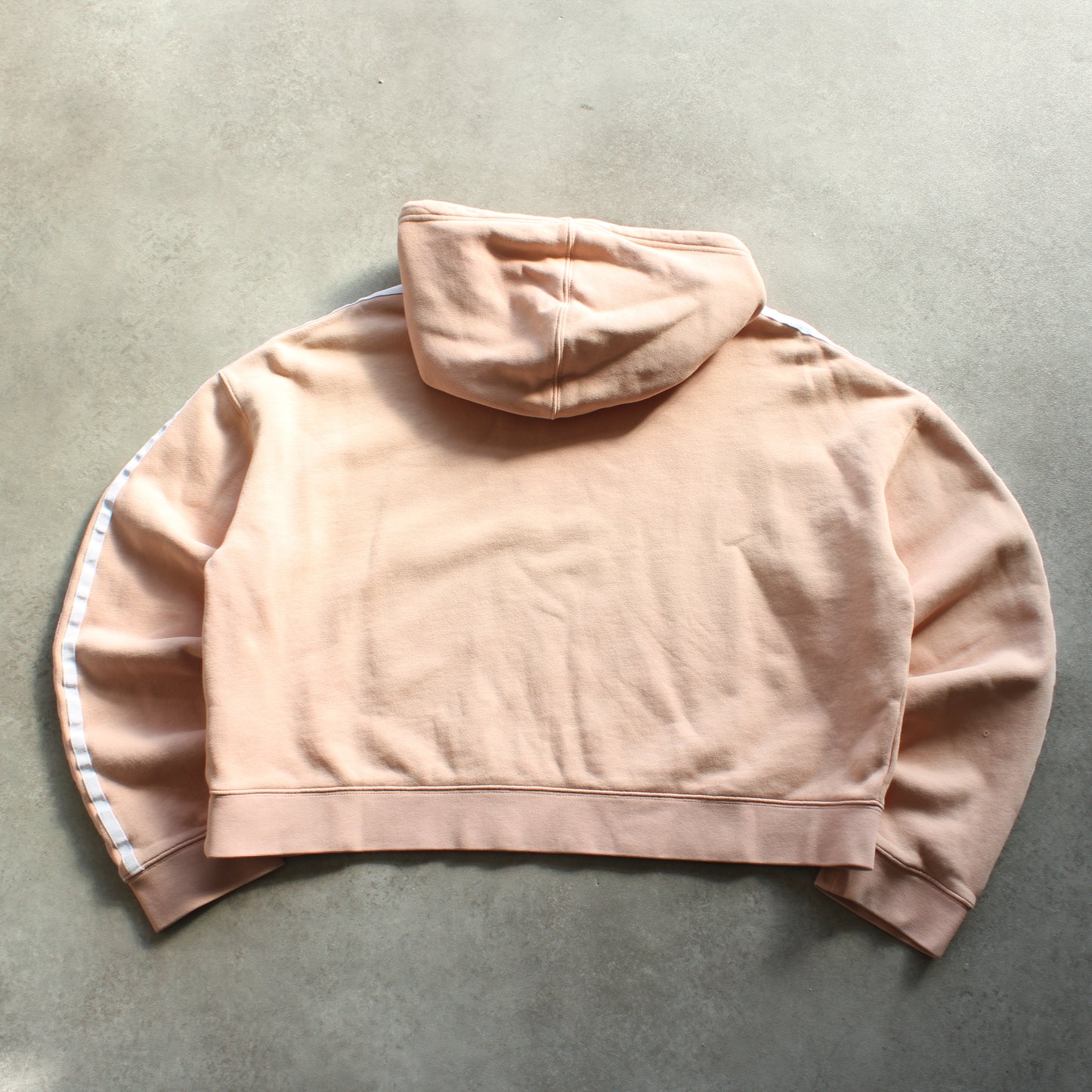 Adidas Embroidered Crop Hoodie – Peach (Woman-XL)