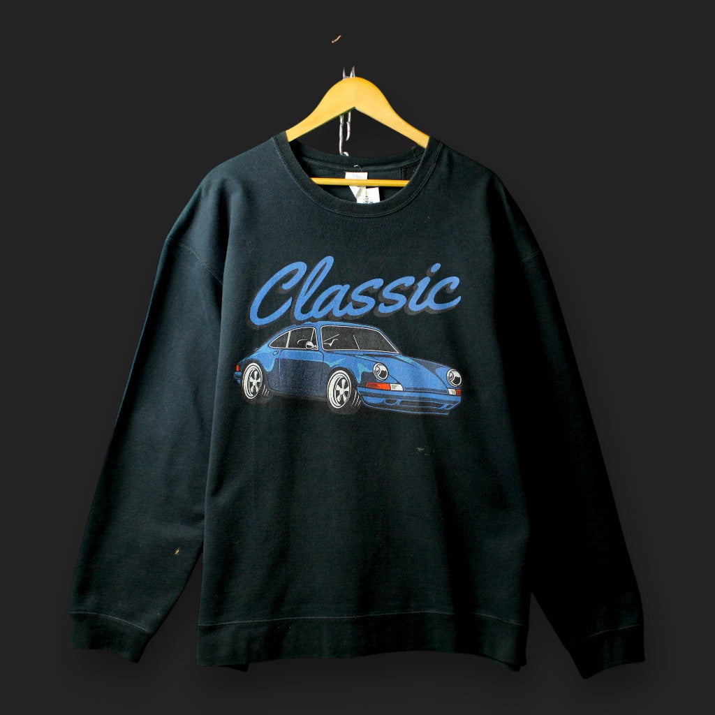 Classic Vintage Printed Spell Out Sweater (Size-XXL)