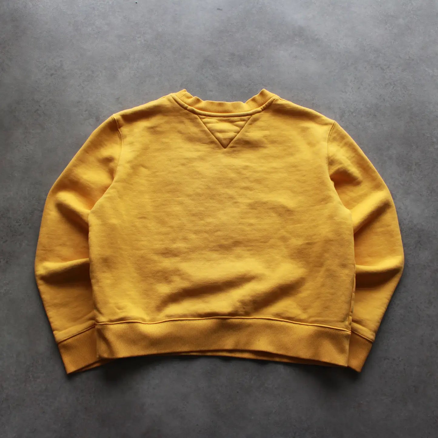 Tommy Jeans Embroidered Big Logo Crewneck – Yellow (Woman-L)