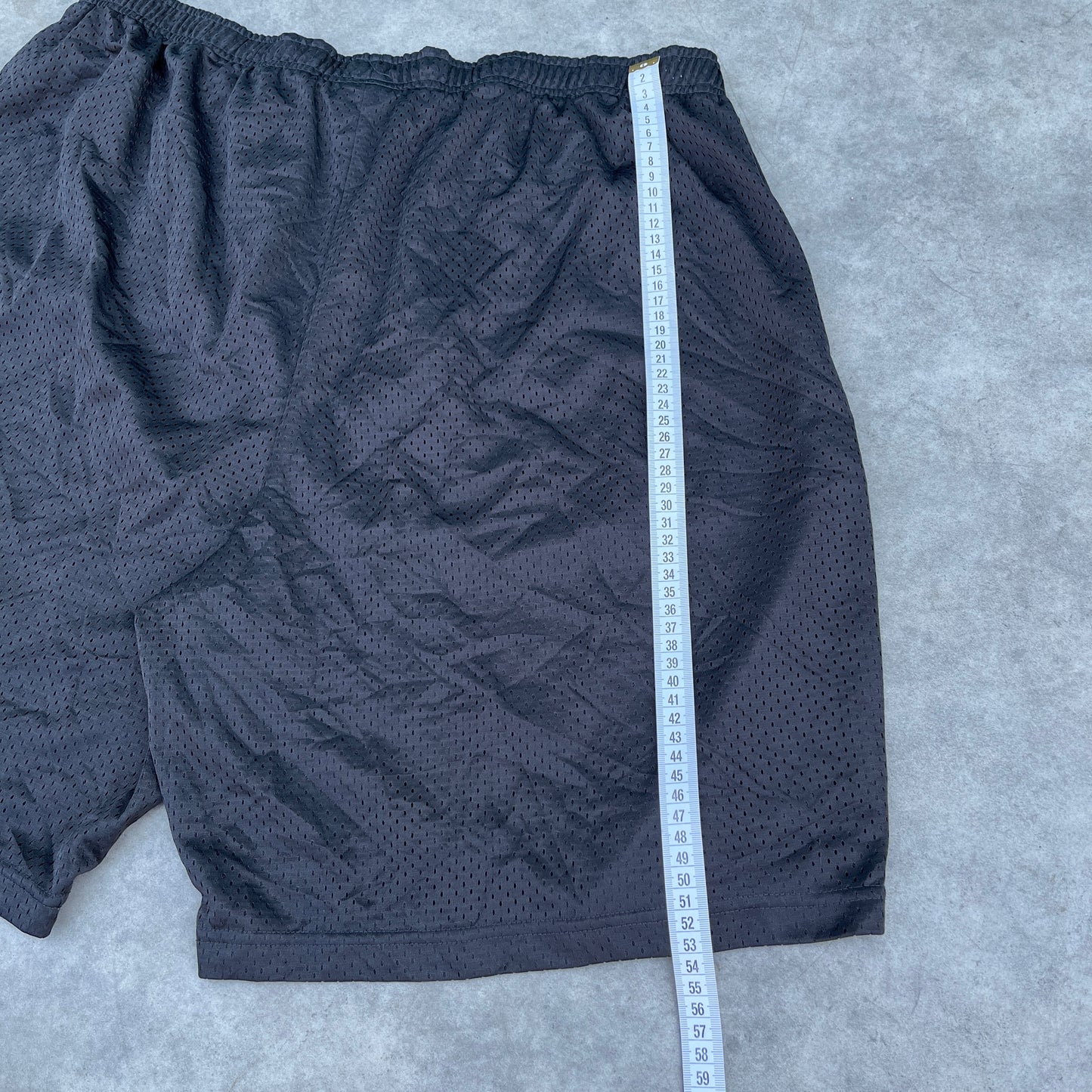 Russell Black Mesh Shorts 3XL