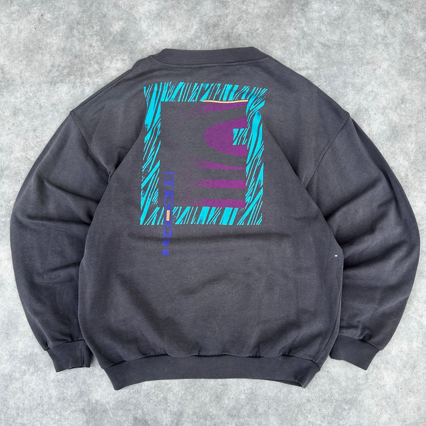 Y2K Nike Mini Swoosh Distressed Crewneck Sweatshirt L