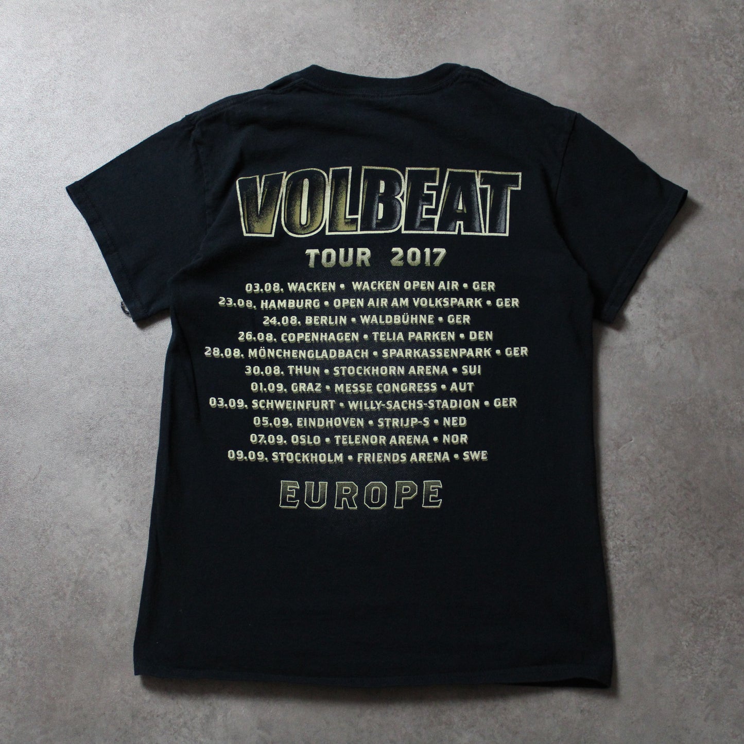 T-Shirt mit Volbeat-Aufdruck (Herren, S)