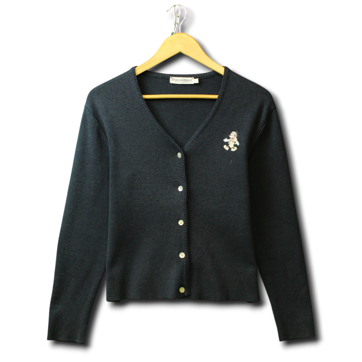Donaldson-Strickpullover mit Knöpfen (Größe L)
