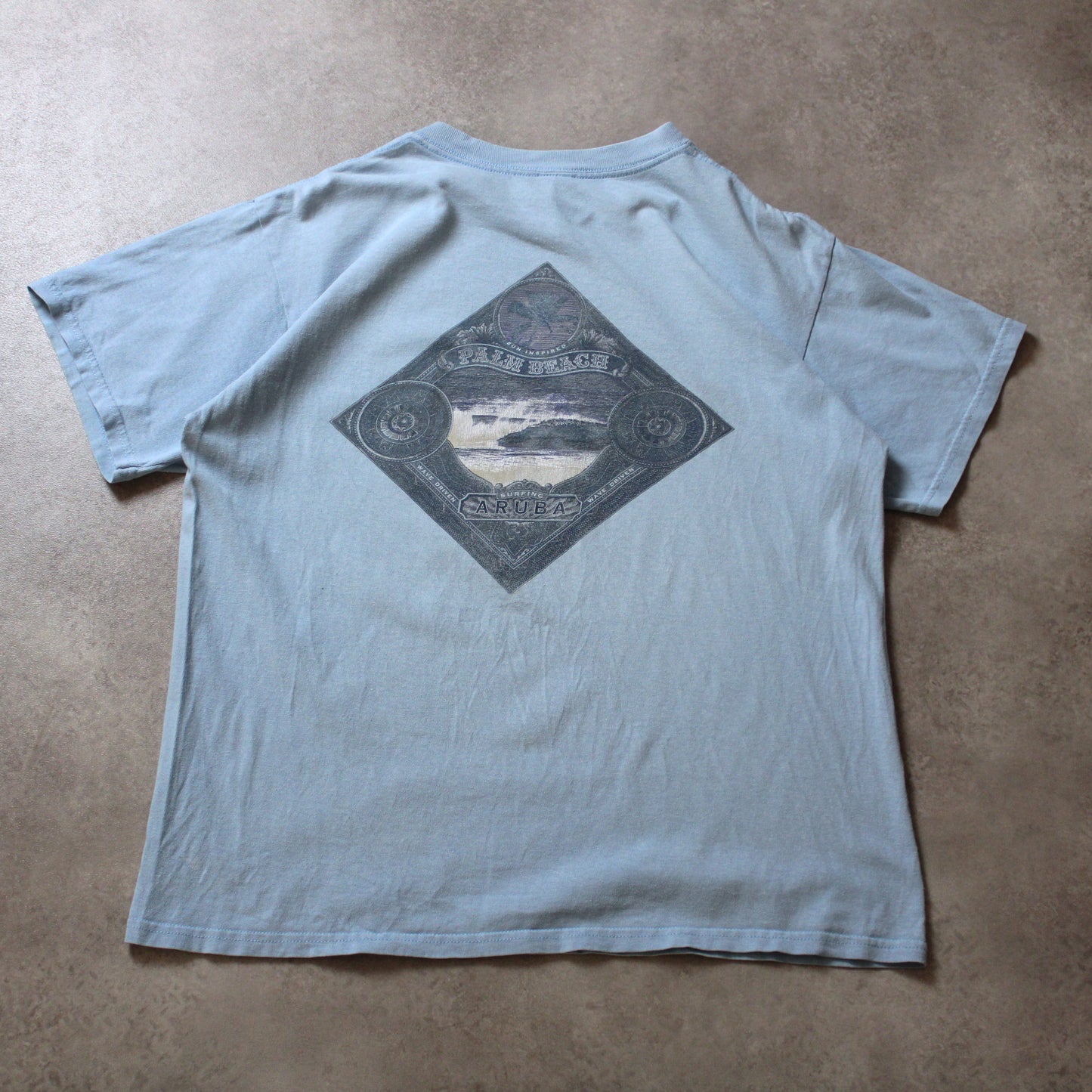 Anvil Palm Beach bedrucktes T-Shirt (Herren, L)