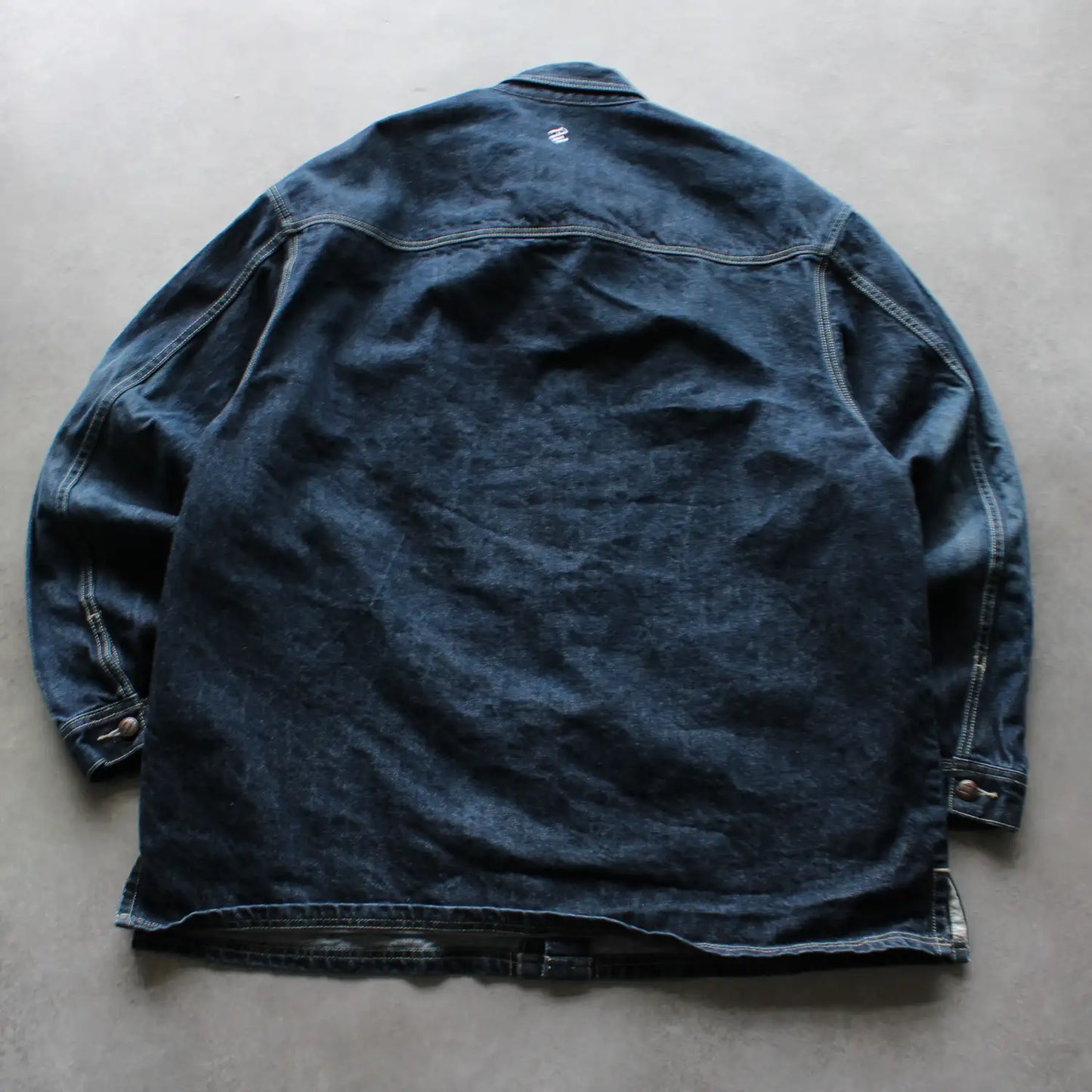 Rocawear Denim Button-Up Jacket – Dark Blue (Man-XL)