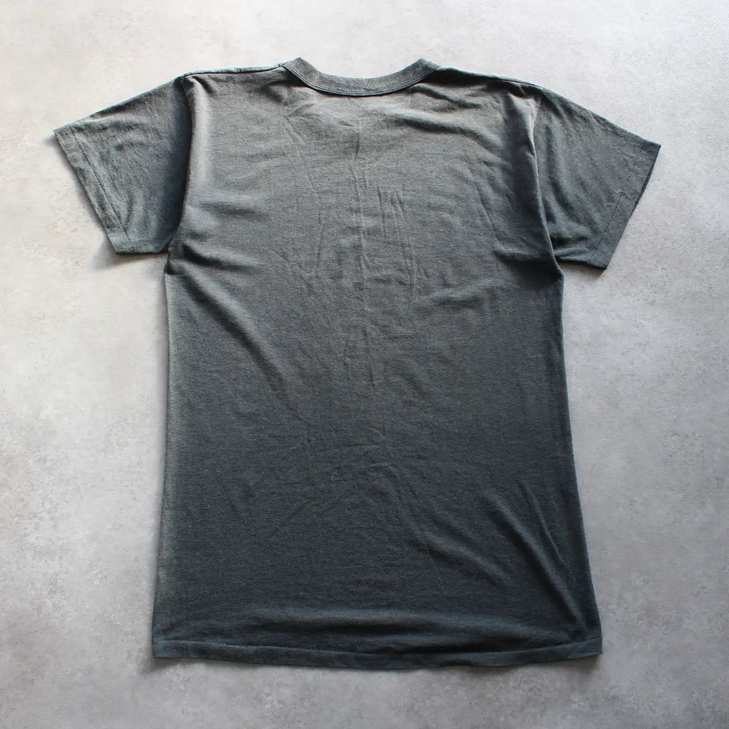 Vintage “Cold Steel Hot Lead” Printed T-Shirt – Black (Man-M, Faded & Flawed)