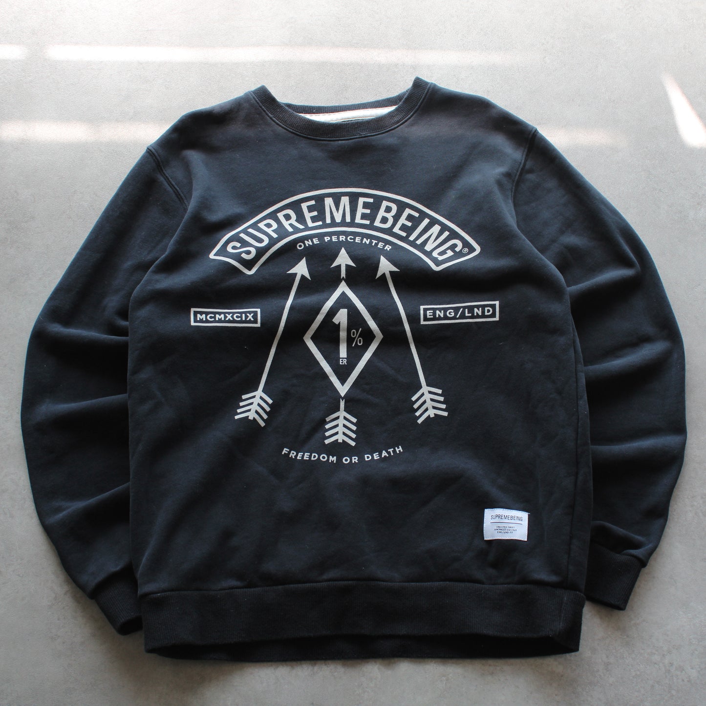 Supremebeing Rundhalspullover (Herren, L)