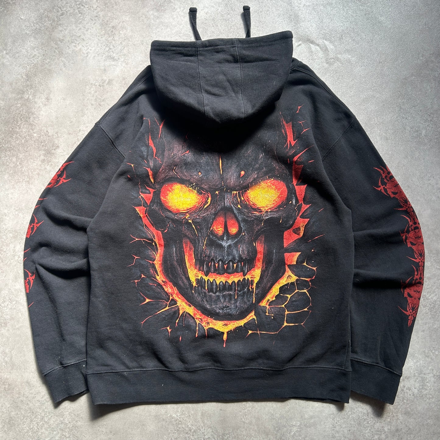 Spiral Direct Skull Graphic Hoodie XXL