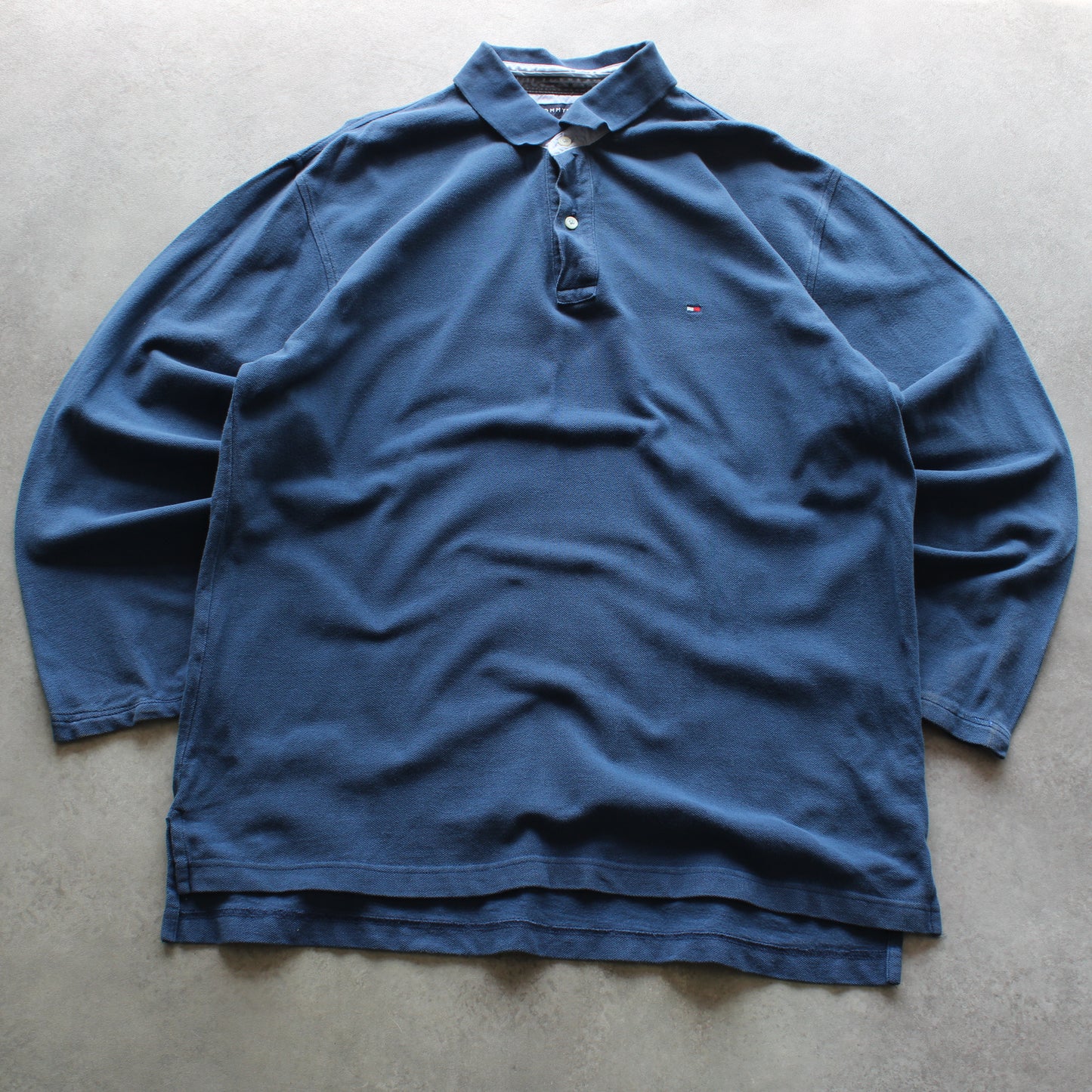 Tommy Hilfiger – Besticktes Langarm-Poloshirt (Herren – XL)