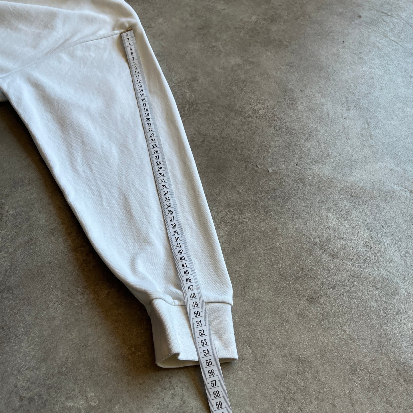 Adidas White Graphic Hoodie L