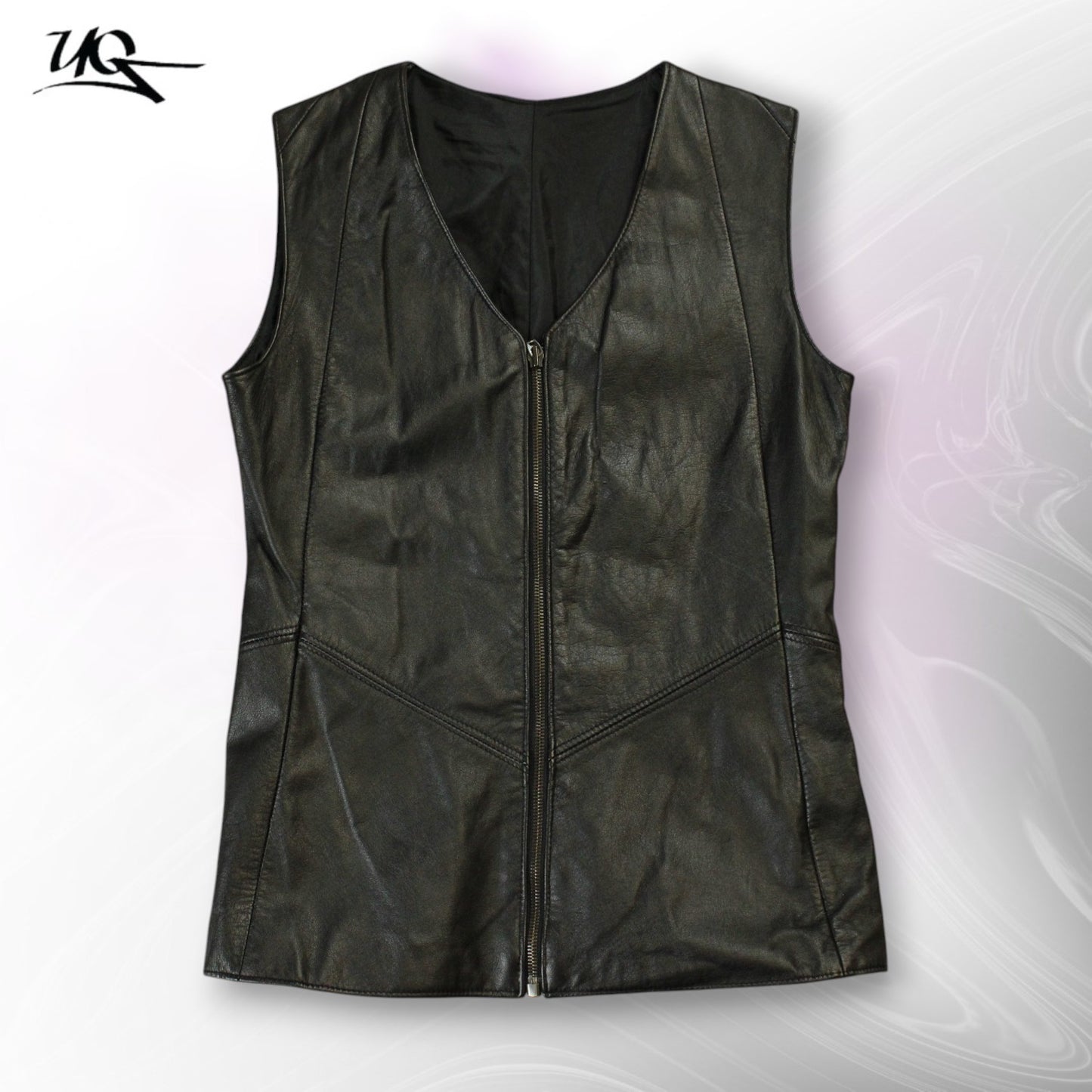 Vintage Leather Vest (Size-L)