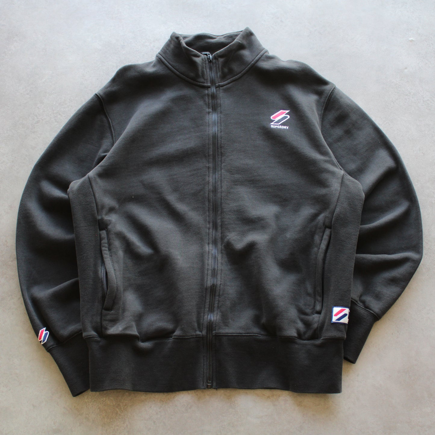 Superdry Embrioed Zip Up Sweater (Herren, XL)