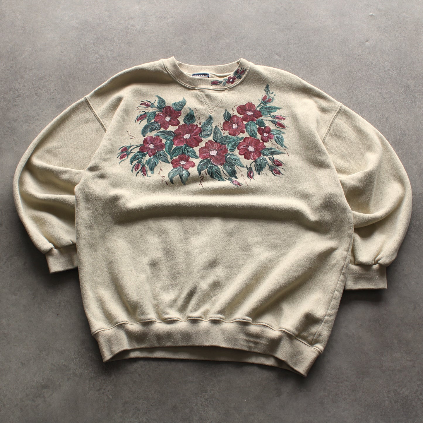 Priority Floral Printed Crewneck Sweater (Woman-L)