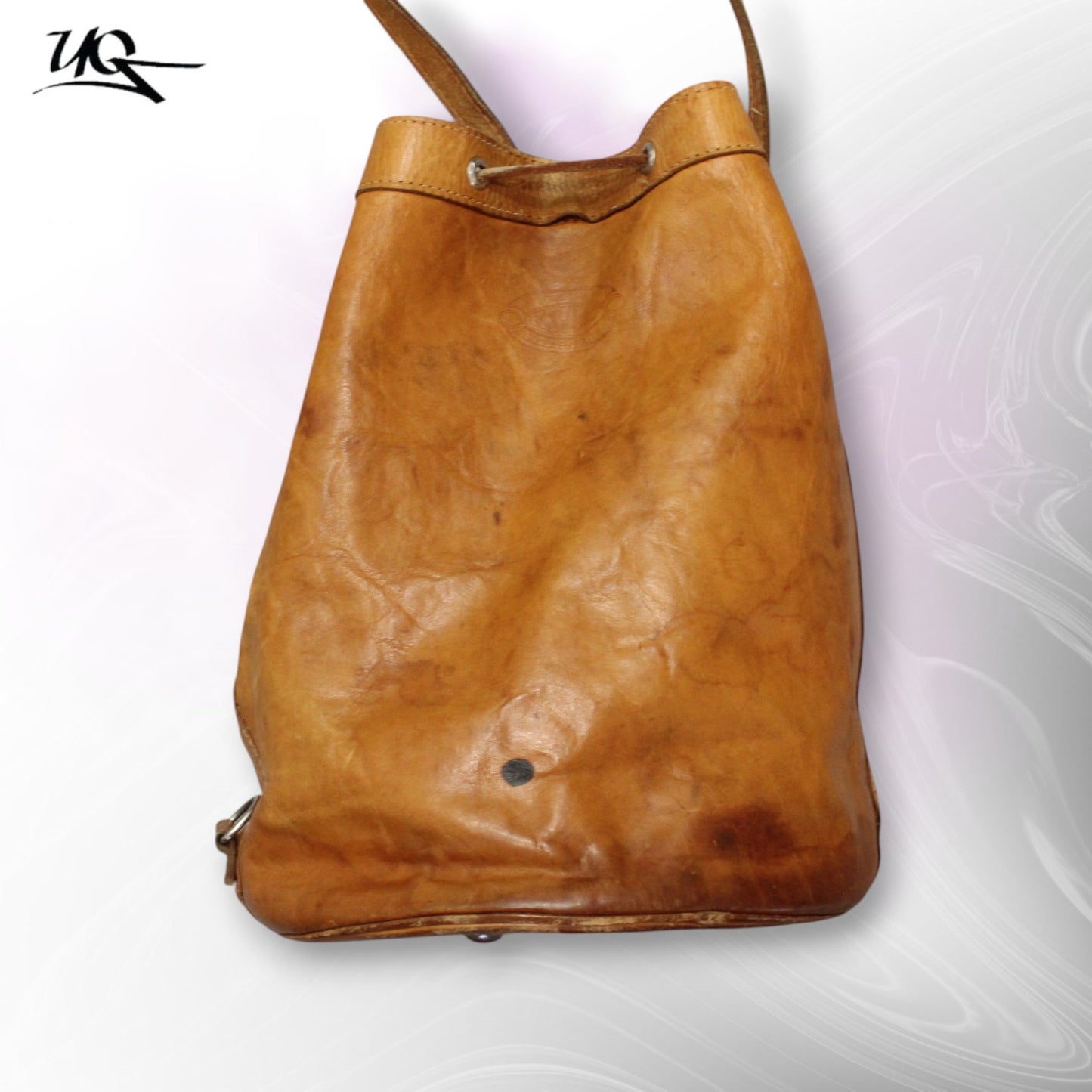 Schultertasche aus Sattelleder