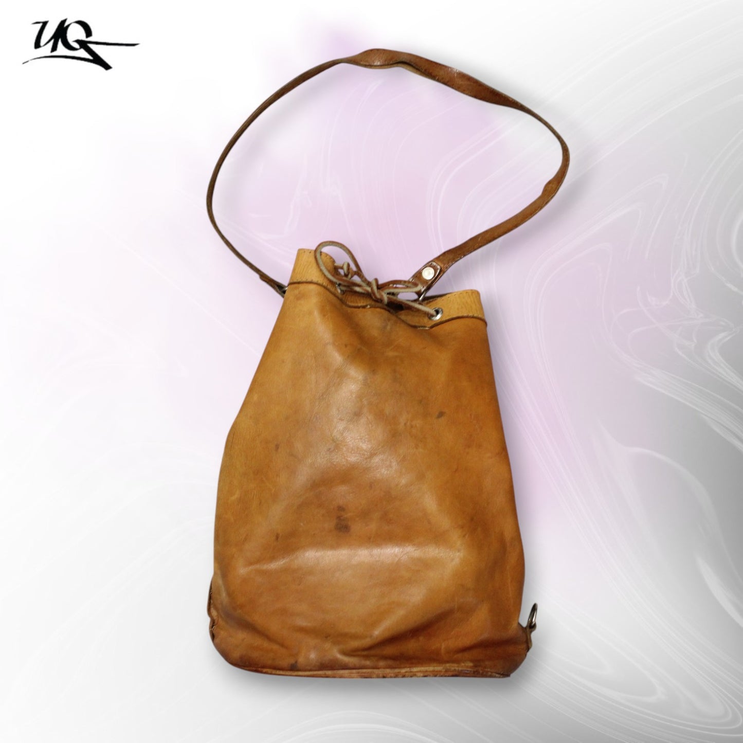 Schultertasche aus Sattelleder