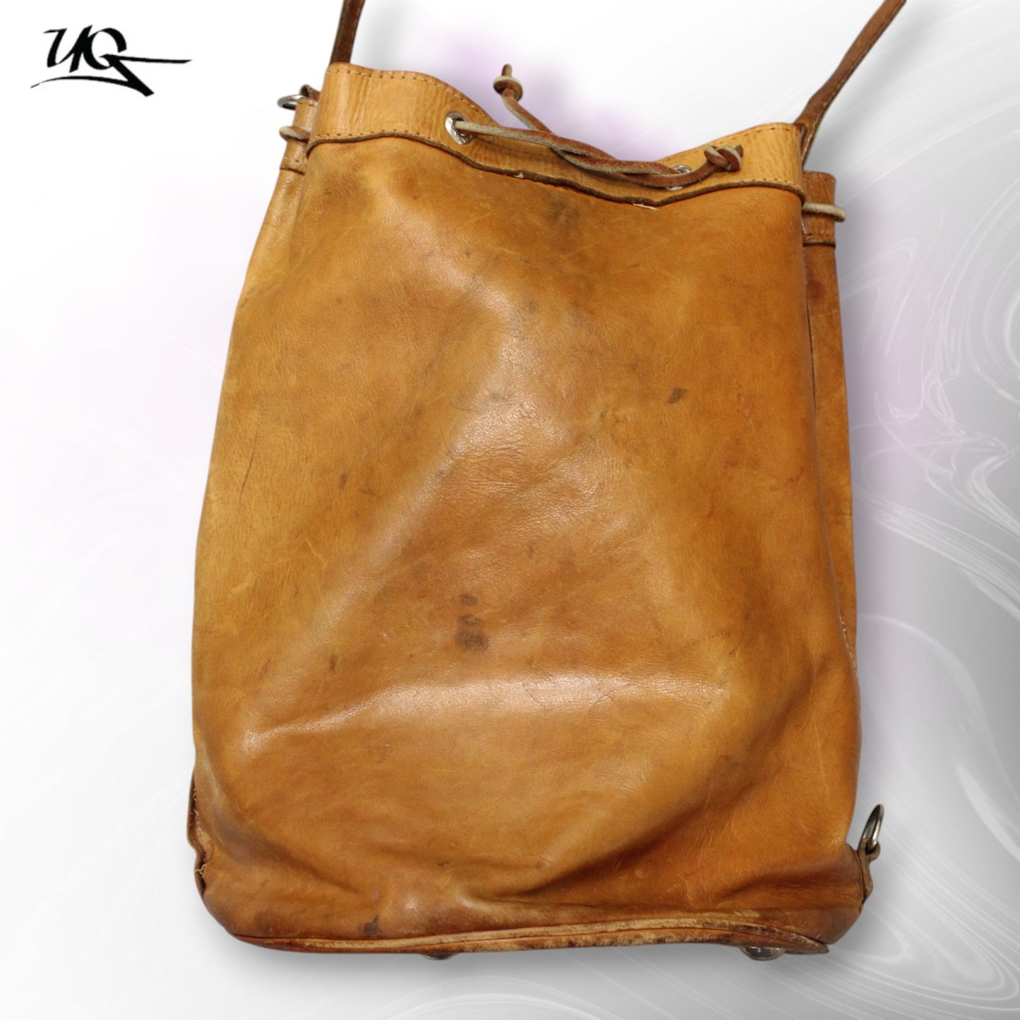 Schultertasche aus Sattelleder