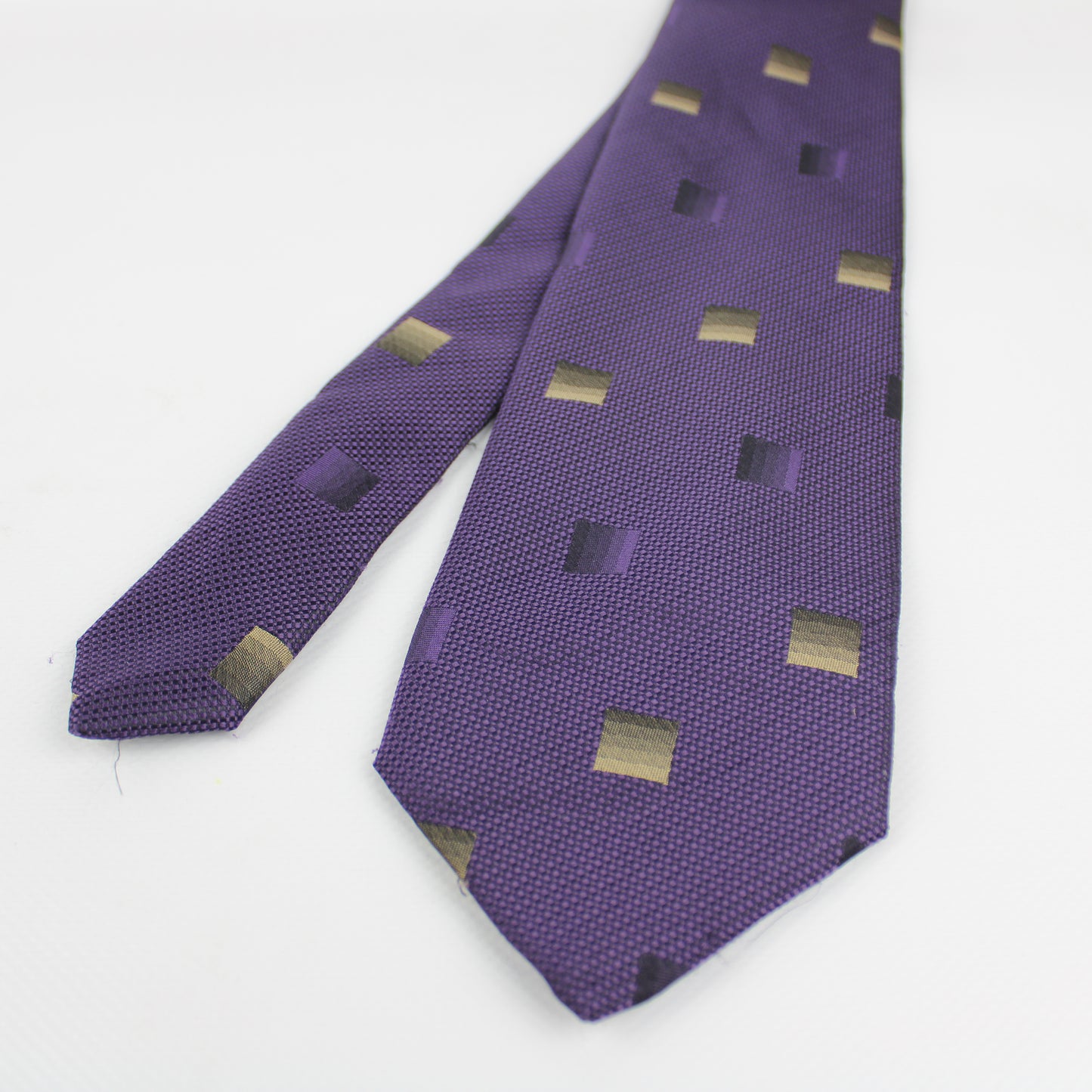 Atlas Design Purple Geometric Tie