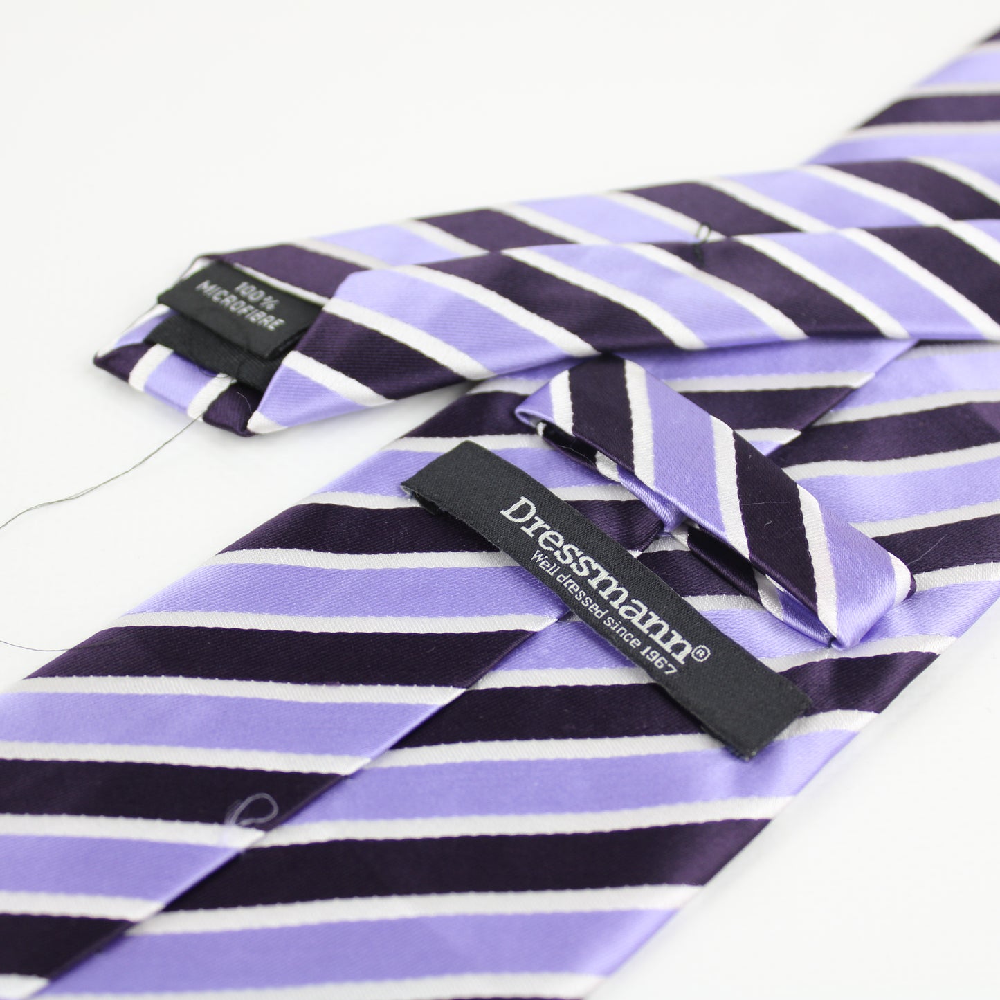 Dressmann Striped Tie – Purple & Lavender