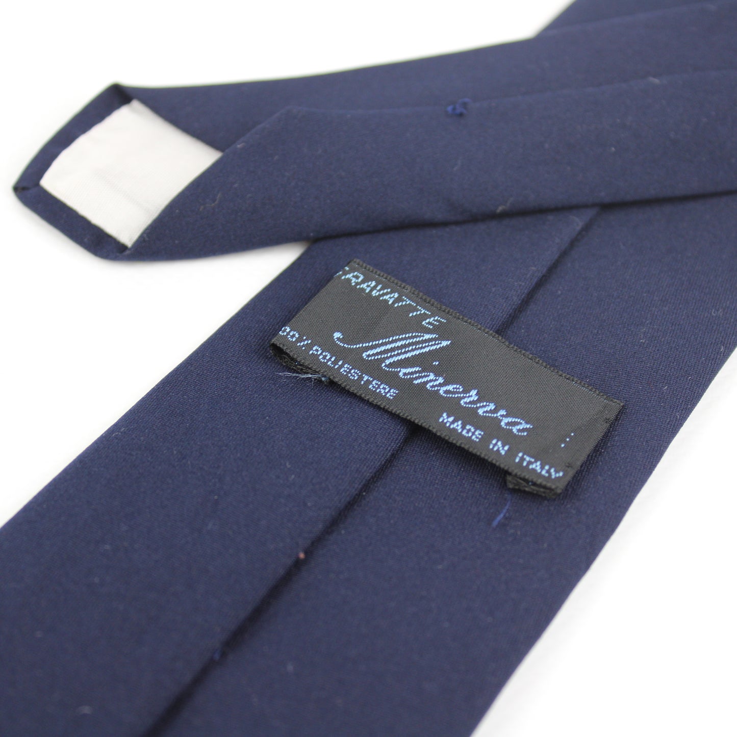 Minerva Navy Blue Vintage Tie – Made in Italy