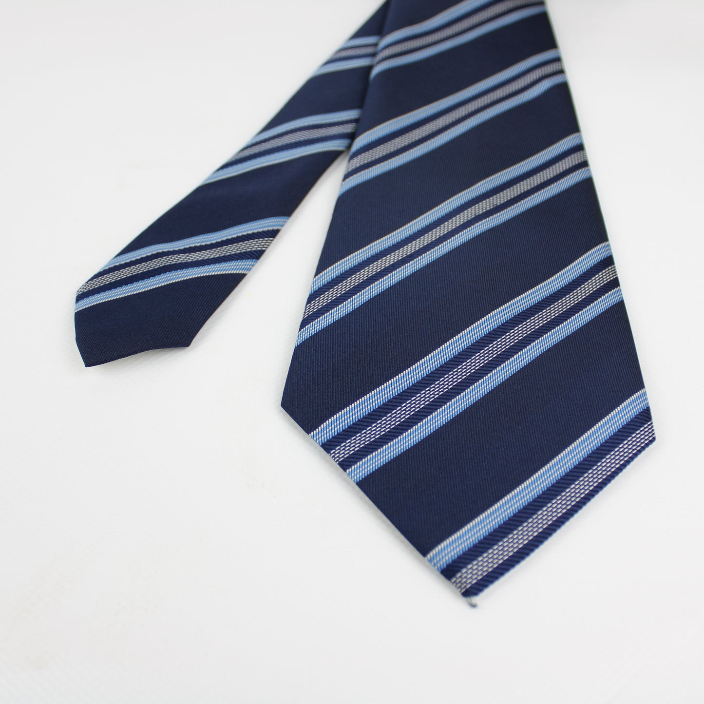 Gianfranco Navy Striped Vintage Tie – Made in Italy