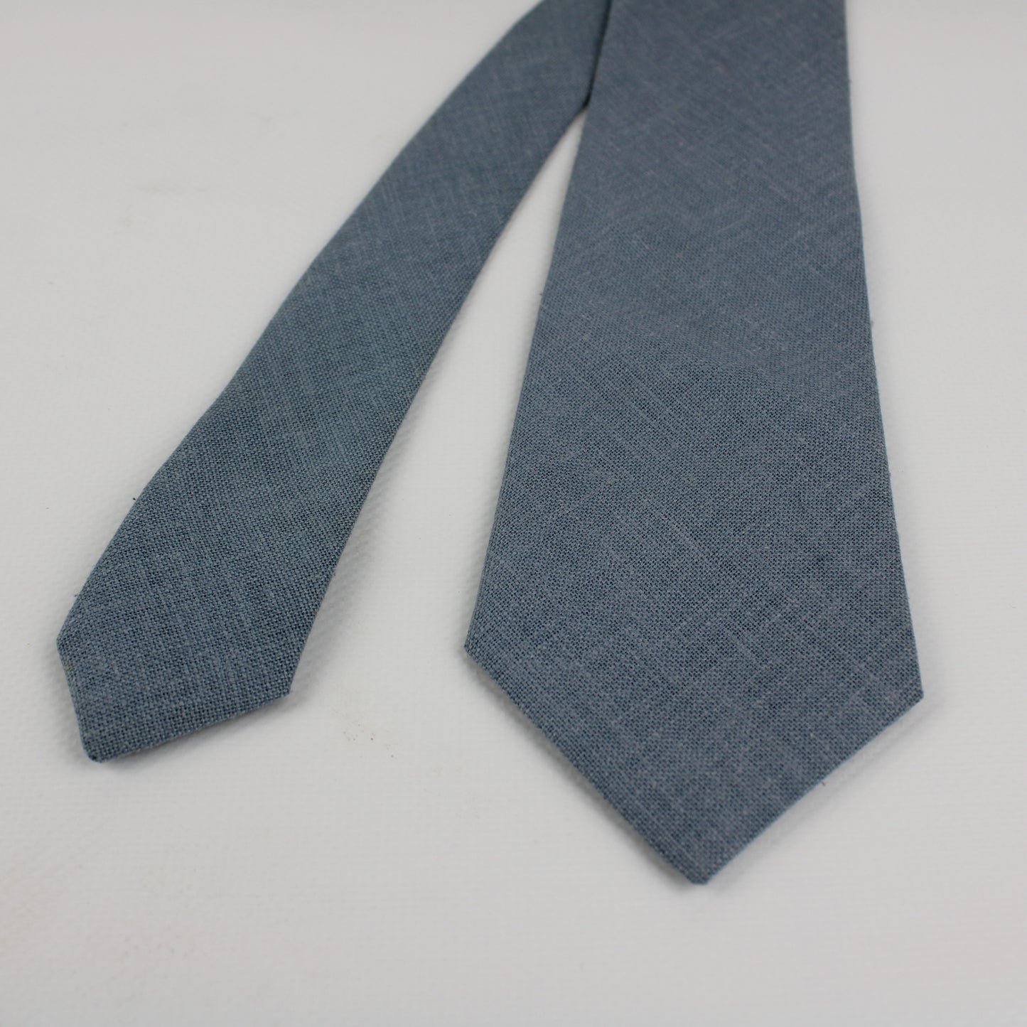 Portia Light Blue Linen Blend Tie – Made in Italy