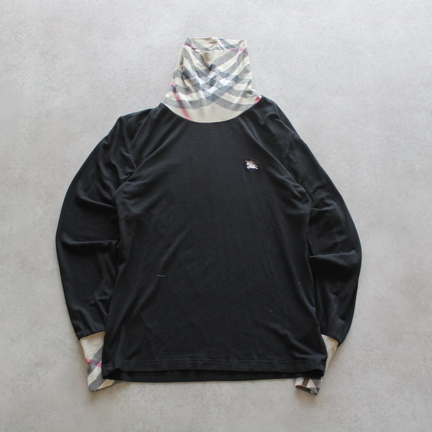 Burberry Embrioed Long Sleeve Turtle Neck Top (Woman-M)